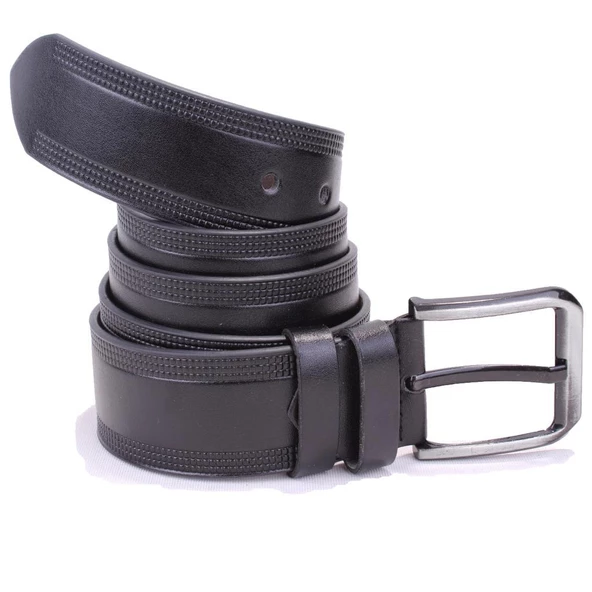 Dagoster DMK26-453 Siyah 4.5 cm Suni Deri Erkek Kemer - 2