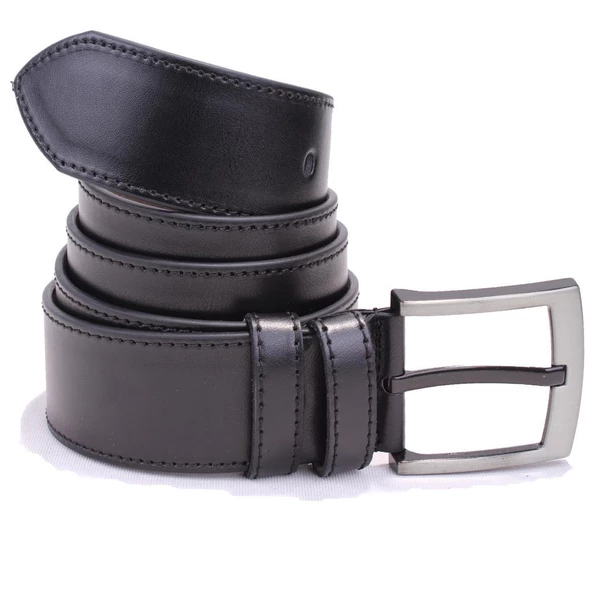 Dagoster DMK26-459 Siyah 4.5 cm Suni Deri Erkek Kemer - 2