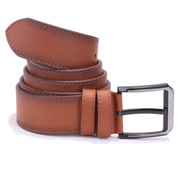 Dagoster DMK26-458 Taba 4.5 cm Suni Deri Erkek Kemer - 4