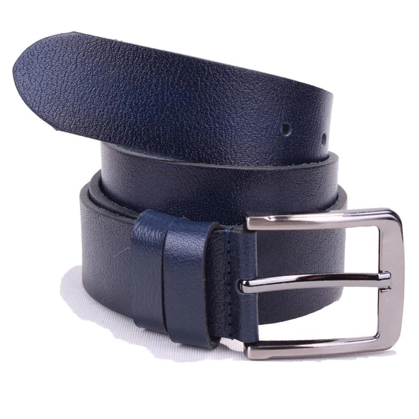 Dagoster DMK26-467DG Lacivert 4 cm Hakiki Deri Erkek Kemer - 2