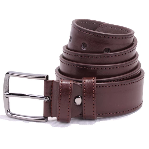 Dagoster DMK26-354 Kahve 4 cm Suni Deri Erkek Kemer
