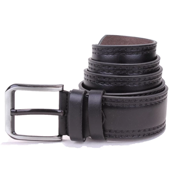 Dagoster DMK26-455 Siyah 4.5 cm Suni Deri Erkek Kemer - 3