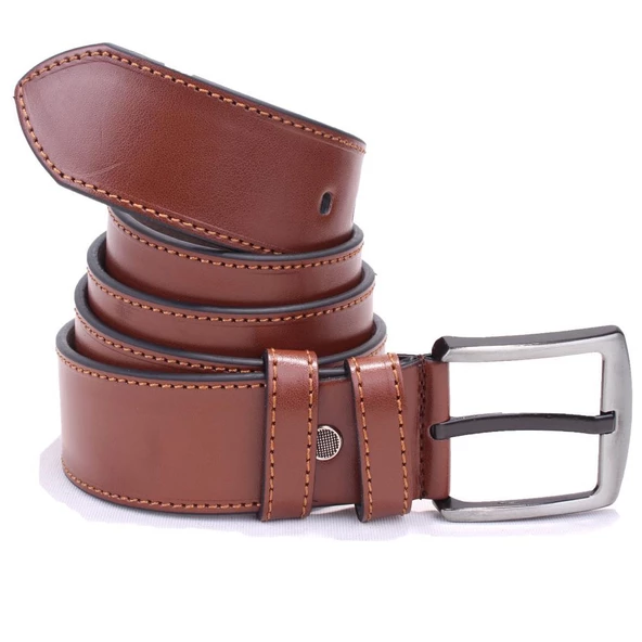 Dagoster DMK26-459 Taba 4.5 cm Suni Deri Erkek Kemer - Resim 2