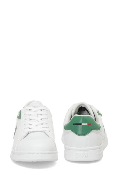 U.S. Polo Assn. COSTA WMN 4PR 101894701 Kadın Sneaker Ayakkabı Beyaz Yeşil 36-40 - Resim 5