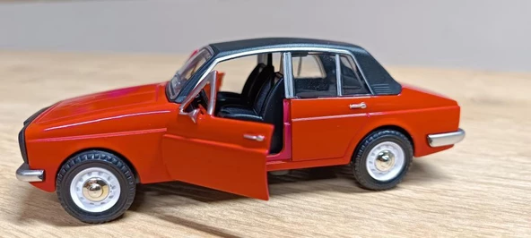 Metal Çek Bırak Anadol Araba Kırmızı Sesli ve Işıklı ( 1/36 Ölçek ) - 6