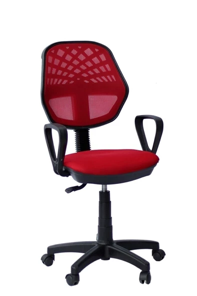 SDT TİCARET Kırmızı Fileli Ofis Sandalyesi,office Chair