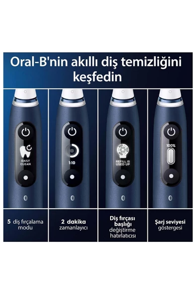 Oral-B İo 7 Serisi Şarjlı Diş Fırçası -Lacivert - 2