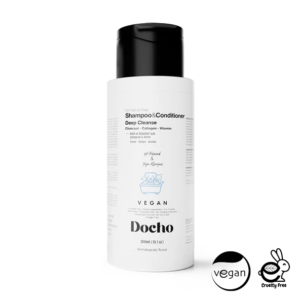 Docho Şampuan ve Krem - Deep Cleanse - Kömür & Kolajen & Vitamin 300 ML