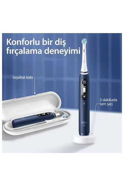 Oral-B İo 7 Serisi Şarjlı Diş Fırçası -Lacivert - 5