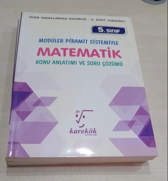 KAREKÖK Yayınları  5.Sınıf Modüler Piramit Sistemiyle Matematik Konu Anlatımı Ve Soru Çözümü