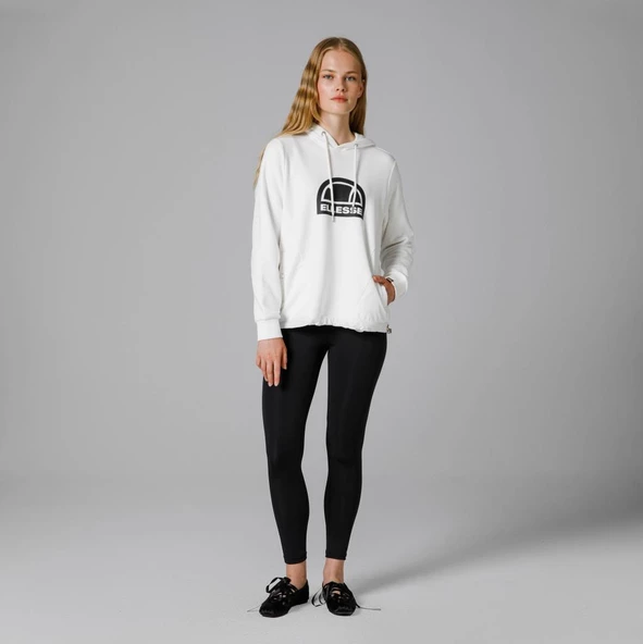 Ellesse Kapüşonlu Kadın Beyaz Sweat EF201 - 5