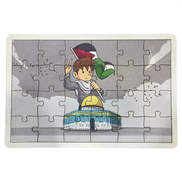 Özgür Filistin Ahşap Puzzle (16x20 cm.) - 2