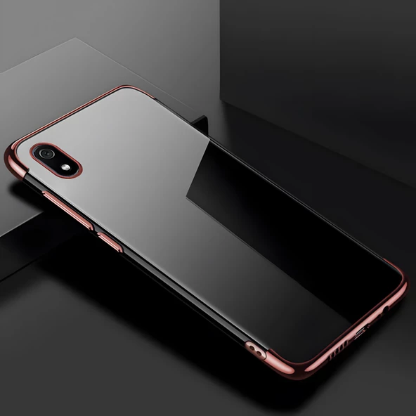 Xiaomi Redmi 7A Kılıf Dört Köşeli Lazer Silikon Kılıf - Resim 6