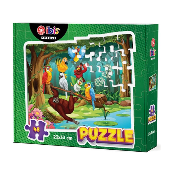 Papağanlar 48 Parça Puzzle