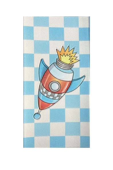 Renkli Duvarlar Yapışkanlı Darbe Emici Isı Yalıtım Kalın 8mm Çoçuk Odası Kreş Anaokulu Duvar Paneli Kağıdı NW183 - Resim 2