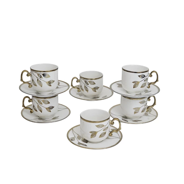 Sudedi Home Paçi Binnur Nescafe&Çay 6'lı Fincan Takımı POR-101548 - 4