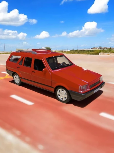 Metal Çek Bırak Kartal Araba Kırmızı Sesli ve Işıklı ( 1/36 Ölçek ) - 4