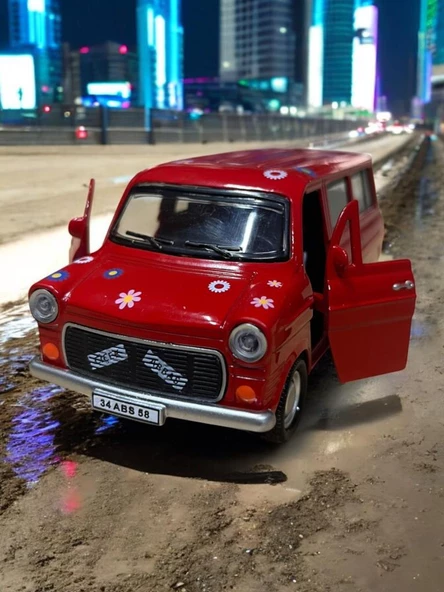 Metal Çek Bırak Çiçek Abbas Minibüs ( 1/36 Ölçek ) - 3