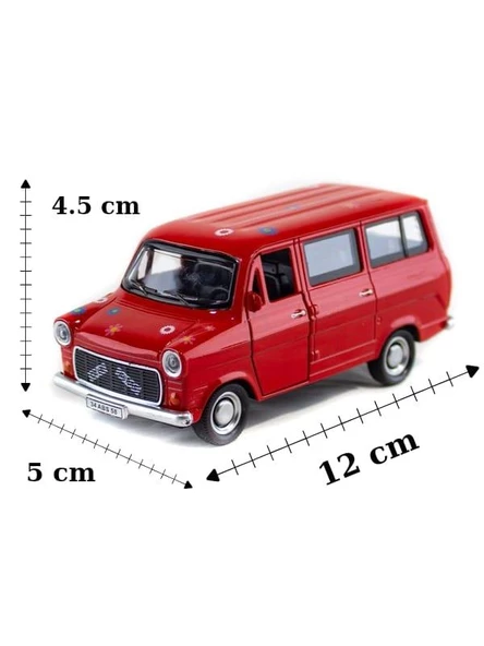 Metal Çek Bırak Çiçek Abbas Minibüs ( 1/36 Ölçek ) - 2