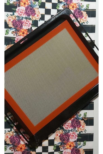 BabyLondy  BabyLondy Profesyonel Yanmaz Yapışmaz  Fırınlanabilir Yıkanabilir Silikon Pişirme Matı 30cmx40cm - 2