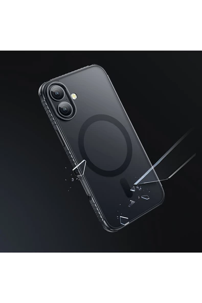 Hoco iPhone 16 Uyumlu Armour Antishock Protective Magsafe Telefon Kılıfı - Resim 6