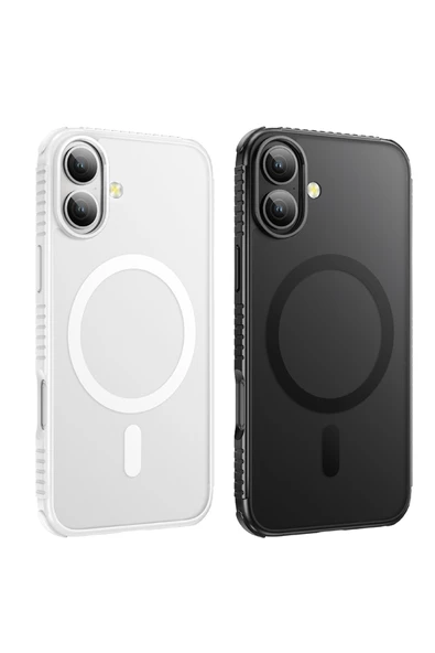 Hoco iPhone 16 Uyumlu Armour Antishock Protective Magsafe Telefon Kılıfı ürün görseli 1