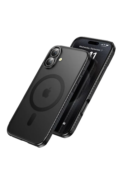 Hoco iPhone 16 Uyumlu Armour Antishock Protective Magsafe Telefon Kılıfı - Resim 2