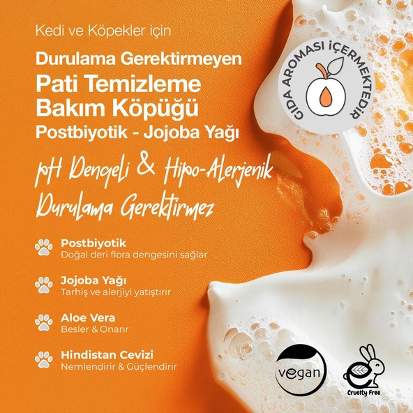Docho Durulama Gerektirmeyen Pati Temizleme ve Bakım Köpüğü - Postbiyotik 150 ML - 3