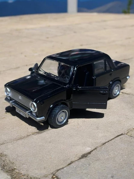 Metal Çek Bırak Murat 124 Araba Kırmızı Sesli ve Işıklı ( 1/36 Ölçek ) - 3