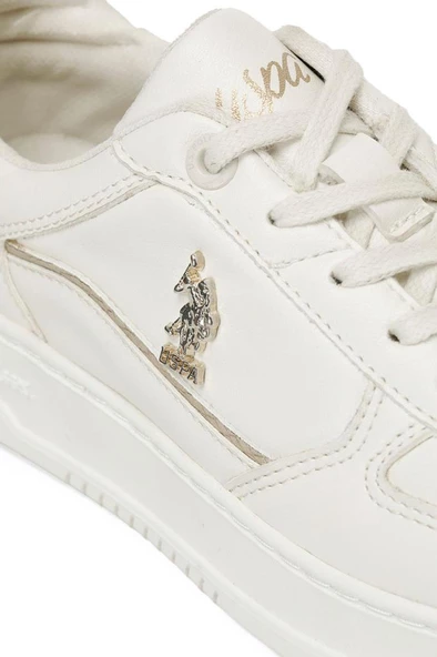 U.S. Polo Assn. GRACE 4PR 101885274 Kadın Sneaker Ayakkabı Bej 36-40 - Resim 7