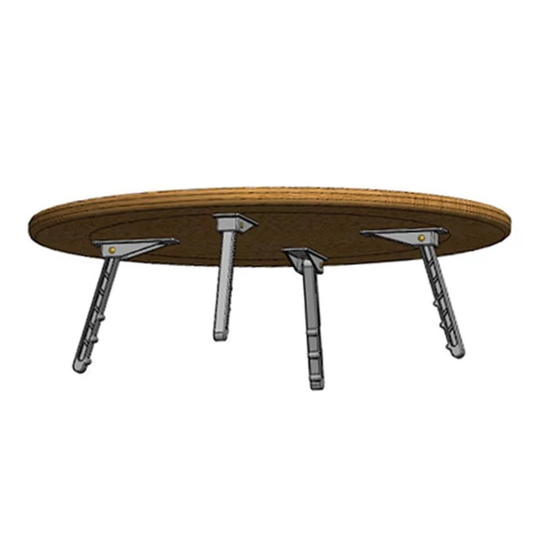 Sofra Ayağı Katlanır Yer Sofrası Sini Altı 20 cm Plastik Ayak 4 ADET - 4