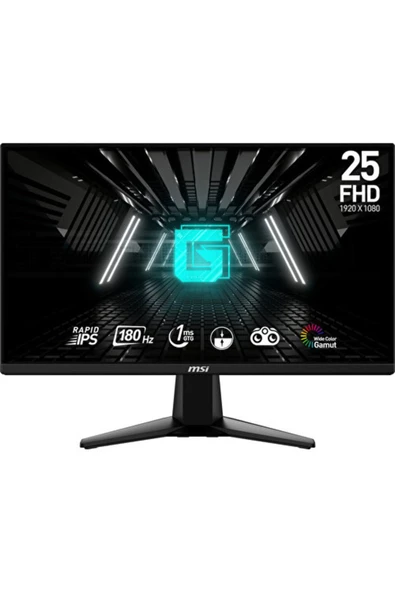 MSI 24.5 G255F 1920x1080 (FHD) 16:9 FLAT RAPID IPS 180HZ 1MS FREESYNC GAMING MONITOR - 2