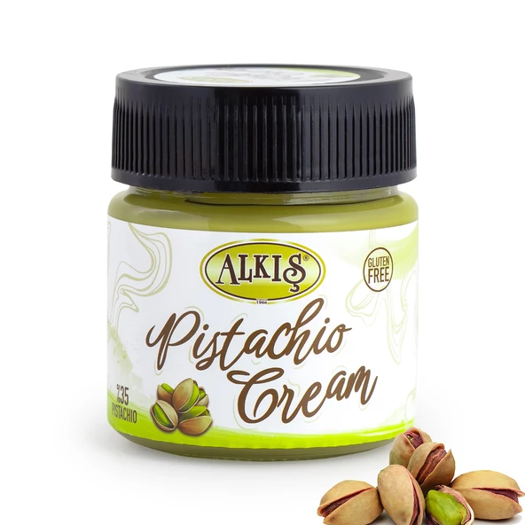 Alkış Pistachio Creams Sürülebilir Glutensiz Dubai Çikolatasına Uygun Antep Fıstığı Kreması Net 200 G