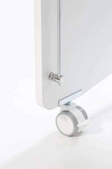 Babywhen Tekerlekli Anne Yanı Kademeli Bebek Beşiği - Bebek Yatağı - Park Yatak - Beyaz - 60x120 Cm Bw1025 - 6