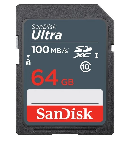 Sandisk 64Gb Ultra Sd Hafıza Kartı (100 Mb/S, Sdsdunr-064G-Gn3In - OUTLET