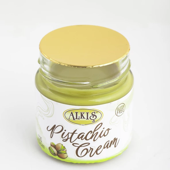 Alkış Pistachio Creams Sürülebilir Glutensiz Dubai Çikolatasına Uygun Antep Fıstığı Kreması Net 200 G - 3