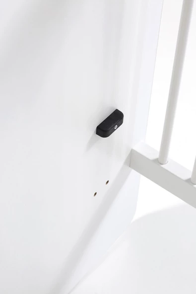 Babywhen Tekerlekli Anne Yanı Kademeli Bebek Beşiği - Bebek Yatağı - Park Yatak - Beyaz - 60x120 Cm Bw1025 - 5