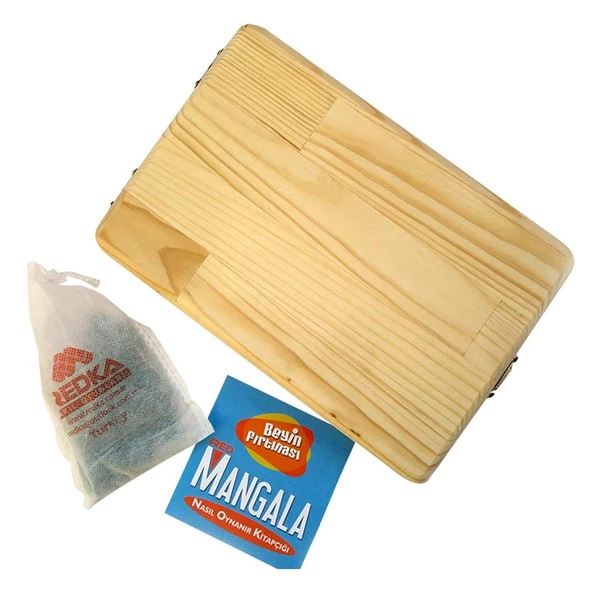 Redka Ahşap Mancala Akıl Zeka Mantık ve Strateji Oyunu (RD5500) - Resim 2