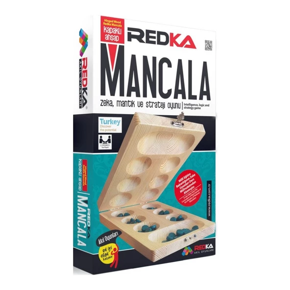Redka Ahşap Mancala Akıl Zeka Mantık ve Strateji Oyunu (RD5500) ürün görseli 1