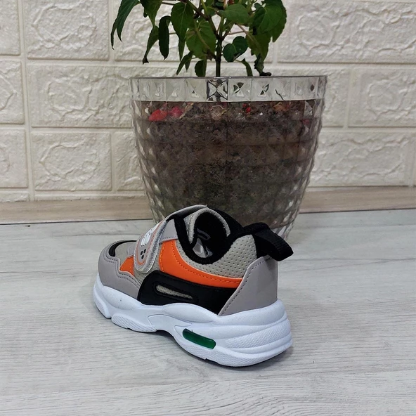 M.P One 3127 Gri-Siyah Işıklı Fuspetli Bebe Spor Ayakkabı - Resim 7