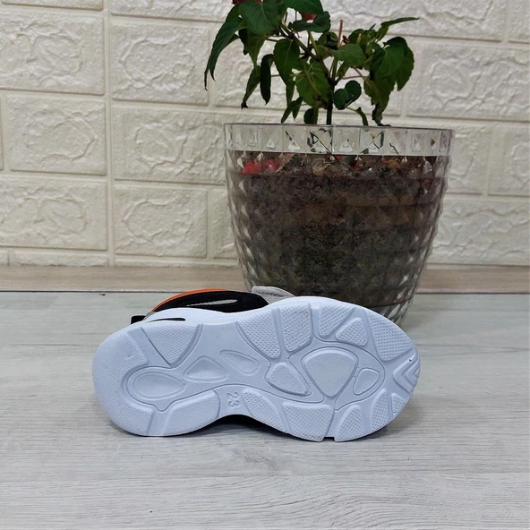 M.P One 3127 Gri-Siyah Işıklı Fuspetli Bebe Spor Ayakkabı - Resim 6