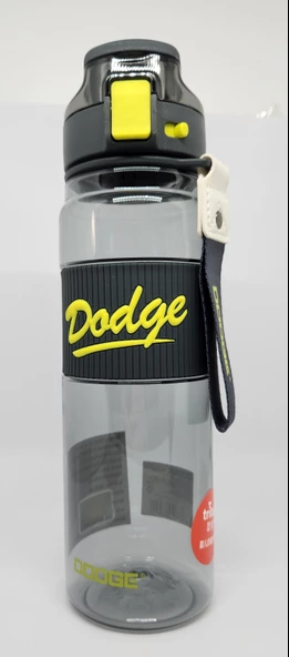 Shotay DL-24638 850ML Pipetli-Pipetsiz Tritan Siyah Şeffaf Matara Taşıma Aparatlı
