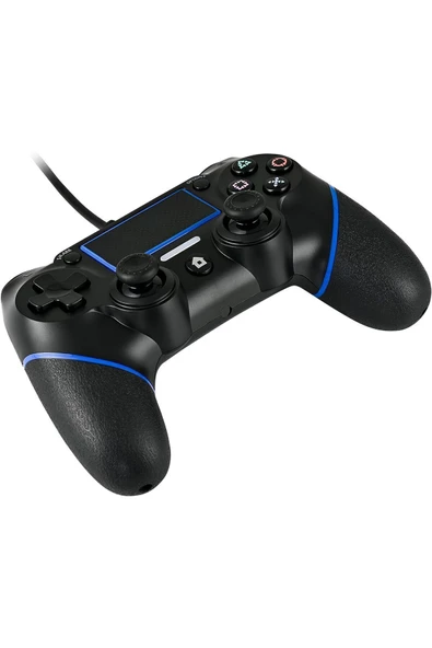 Ps4 Ve Pc Uyumlu Titreşimli Kablolu Oyun Kolu Gamepad - 3