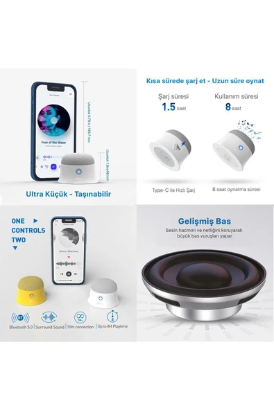 Mag-soundmate Magsafe Mini Taşınabilir Bluetooth Hoparlör - 4