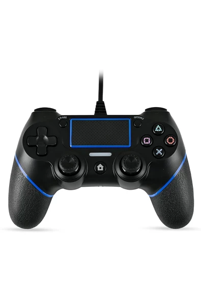 Ps4 Ve Pc Uyumlu Titreşimli Kablolu Oyun Kolu Gamepad