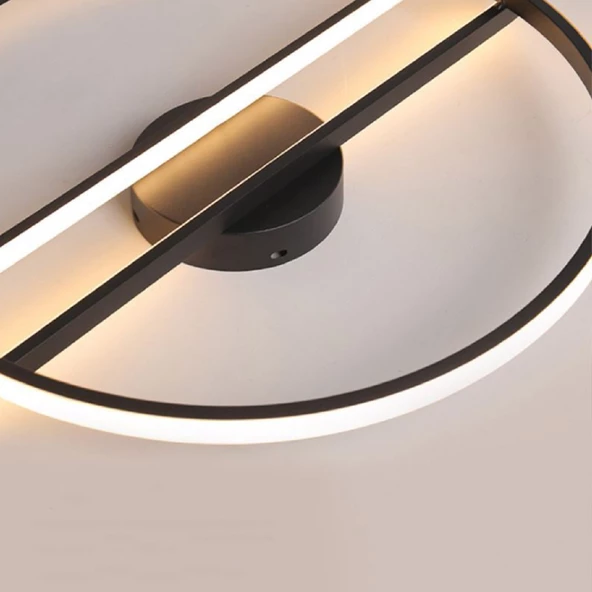 Lapseki / Plafonyer Avize / 65 cm / 3 Renk Işık / Antrasit Gövde - 3