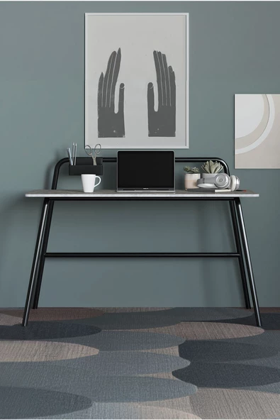 Pyke - Modüler Çalışma Masası - Ofis Masası - Geri Dönüşüm Kompozit Panel (RCP) - 6