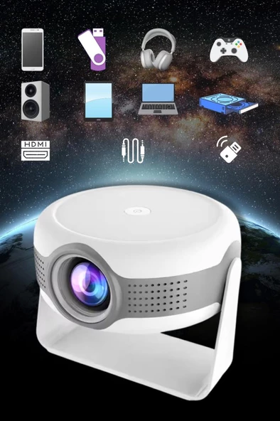 Hakopro T269 Pro Android 12.0 1280P 130 Inç HD 4K 180° Dönebilen Projeksiyon - 4