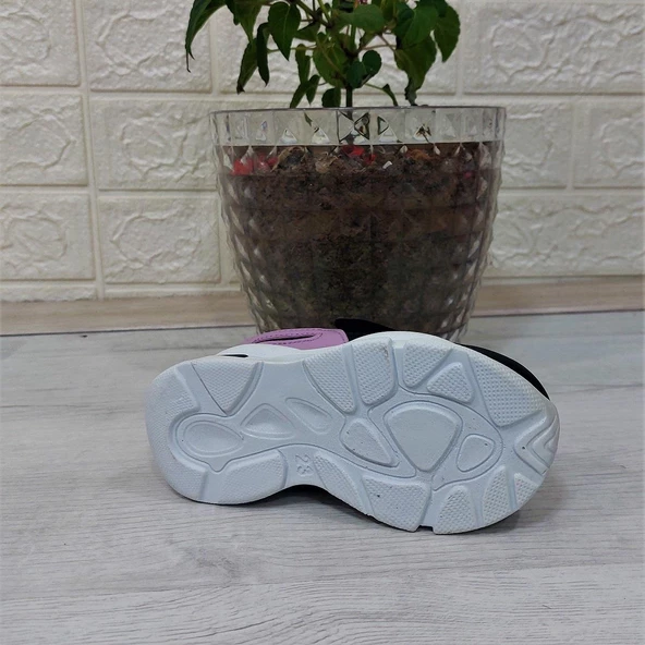M.P One 3127 Siyah-Pembe Işıklı Fuspetli Bebe Spor Ayakkabı - 5