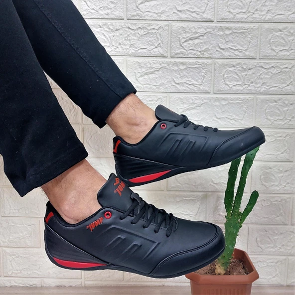 Jump 11743 Siyah İnce Tabanlı Fuspetli Spor Ayakkabı - 3